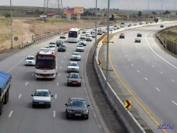 کاهش 45 درصدی تردد جاده‌ای کشور