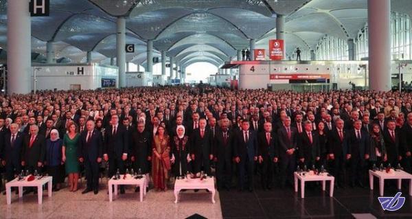 اردوغان فرودگاه جدید "استانبول" را افتتاح کرد